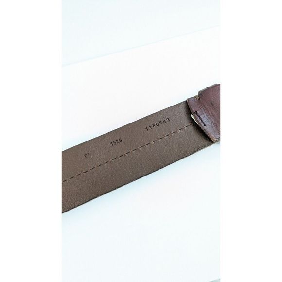 LRL Dark Brown Burgundy Genuine Leather Belt 36-40 In Lauren Ralph Lauren 38 In main image 5